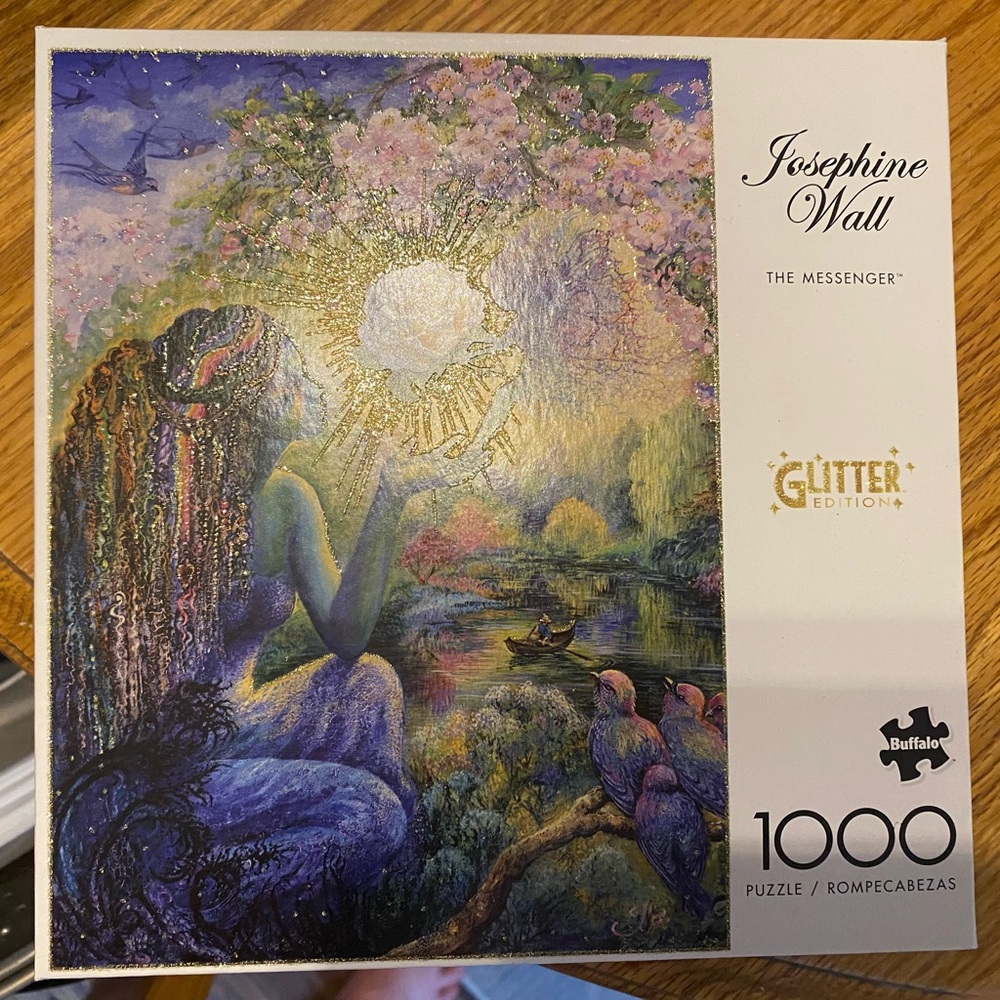 Brand New  Collectible Josephine Wall 1000pc. Glitter “The Messenger” Puzzle